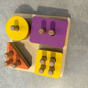 Colorful Geometric Shape Sorting Toy